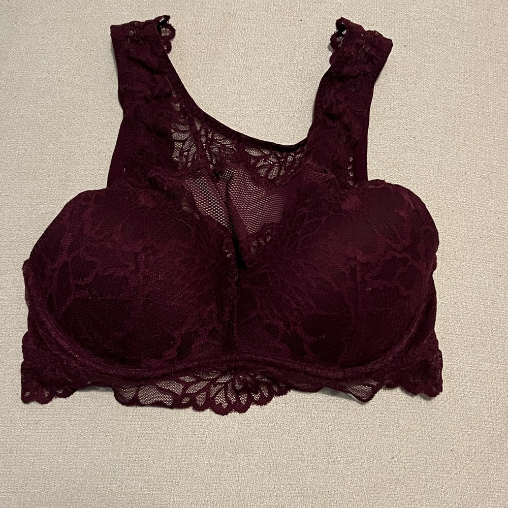 PINK Victoria Secret Lace racer back bra / crop top
